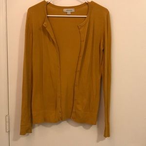 Mustard color cardigan